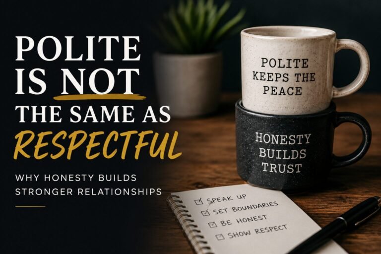 Polite Is Not the Same as Respectful